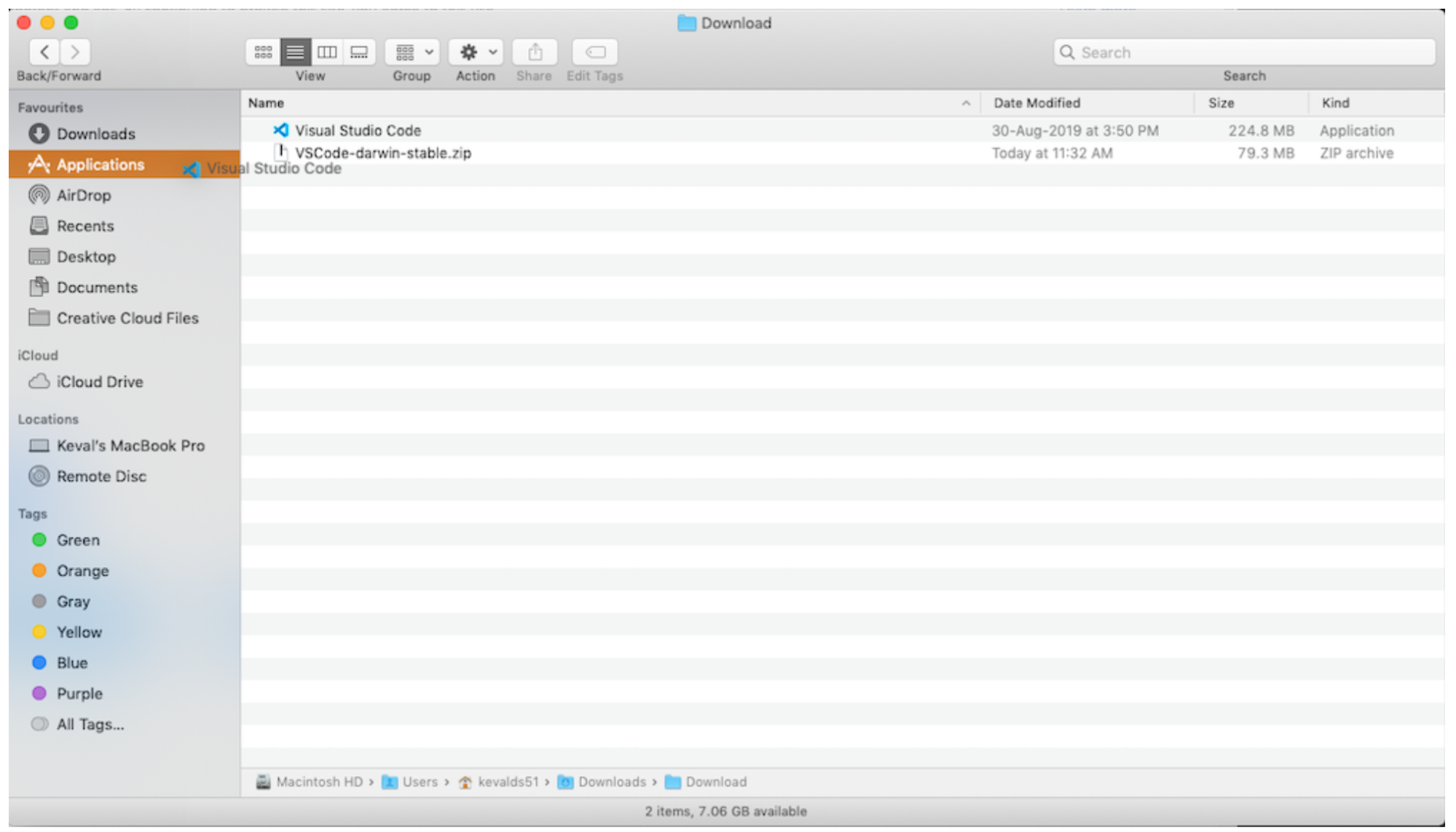 finder window