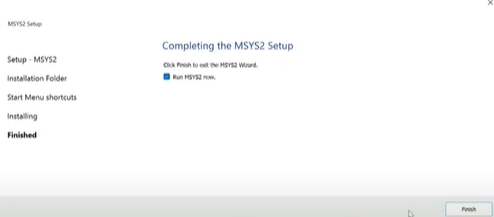 MSYS2 Setup white